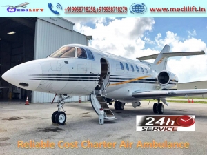 Get Charter Air Ambulance Service in Vellore with Medical